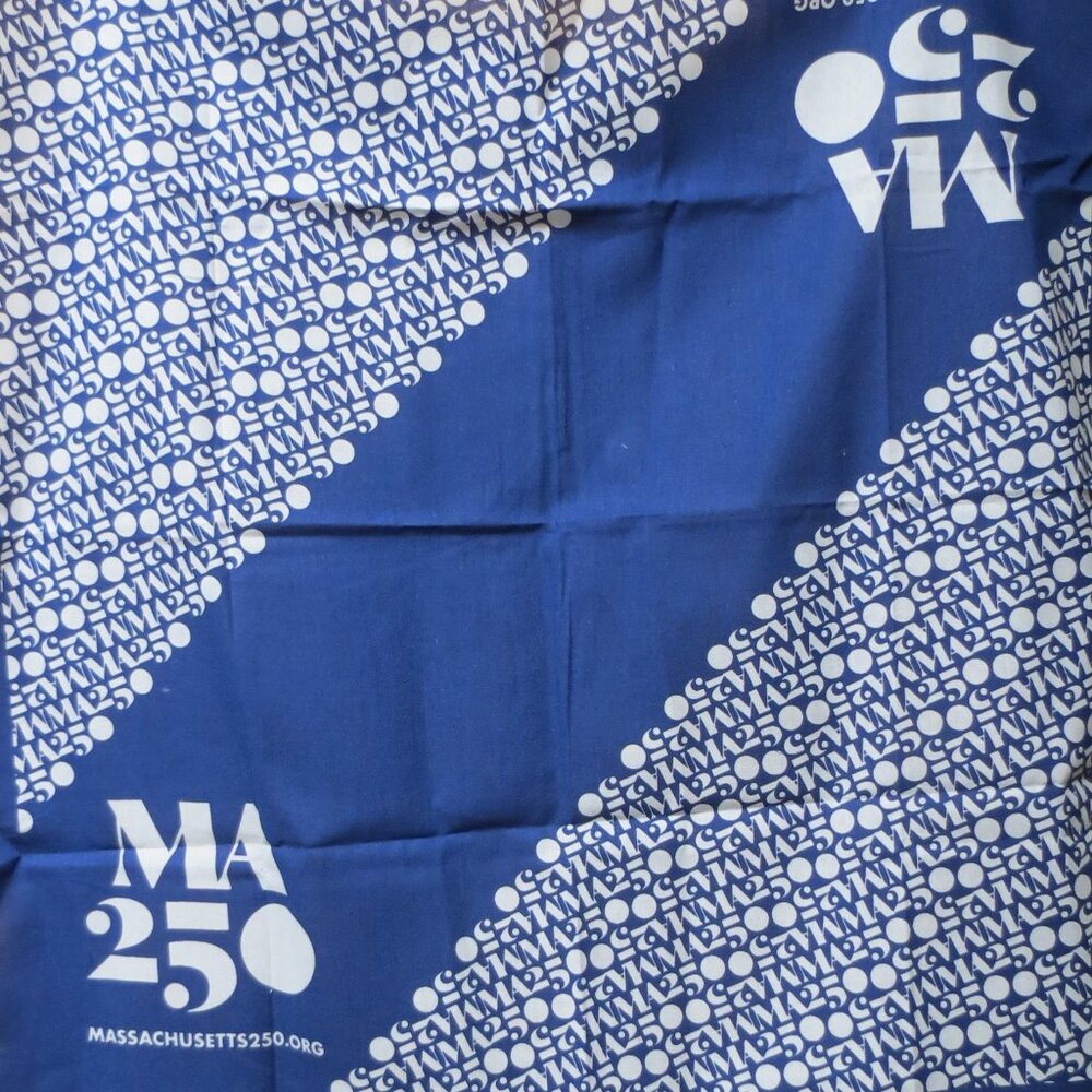 Massachusetts New USA 250th Anniversary Bandana Kerchief 22"